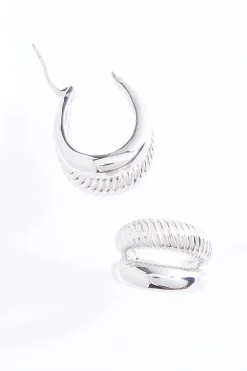 U- Shaped Hoop Earrings