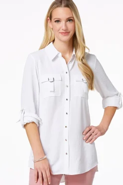 Utility Button Down Tunic