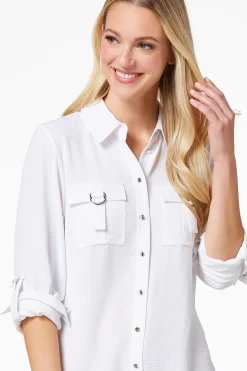 Utility Button Down Tunic