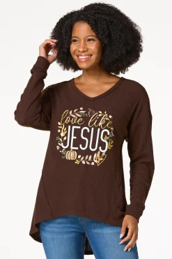 Waffled Love Like Jesus Top