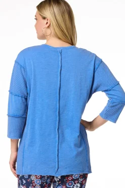 Waffled Sleeve Top
