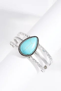 Western Stone Cuff Bracelet