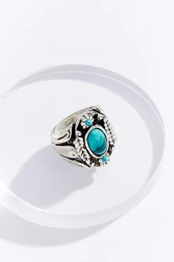 Western Stone Silver Ring