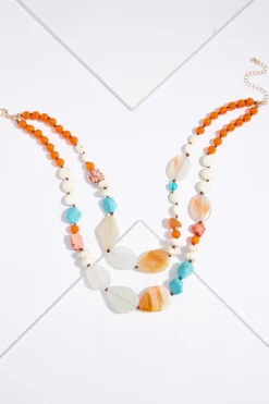Western Stones Layered Necklace