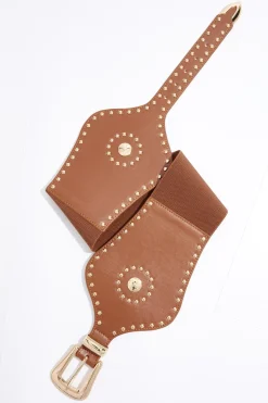Western Stud Oversized Buckle Belt