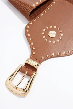 Western Stud Oversized Buckle Belt