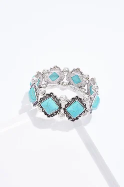 Western Tile Stretch Bracelet