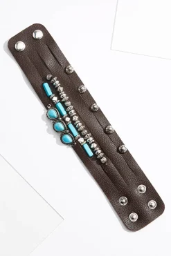 Western Wrap Snap Bracelet