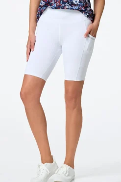 White Biker Shorts