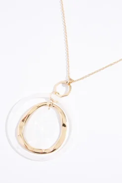 White Gold Pendant Necklace Set