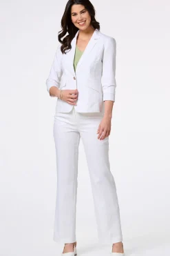 White Linen Blazer