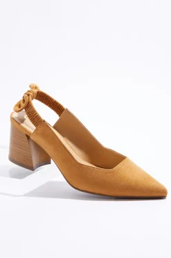 Wide Width Bow Slingback Pumps