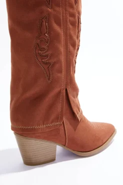Wide Width Hooded Western Tall Boots