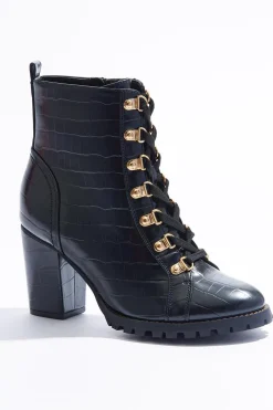 Wide Width Lace Up Croc Hiker Boots