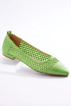 Wide Width Raffia Ballet Flats