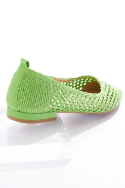 Wide Width Raffia Ballet Flats