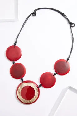 Wood Resin Shell Adjustable Necklace