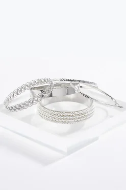 Xl Pearl Bangle Bracelet Set