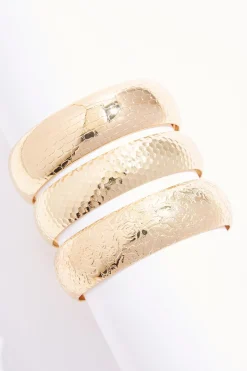 Xl Textured Pattern Bangle Set