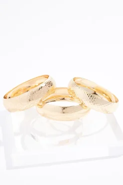 Xl Textured Pattern Bangle Set