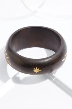 Xl Wood Leaf Bangle